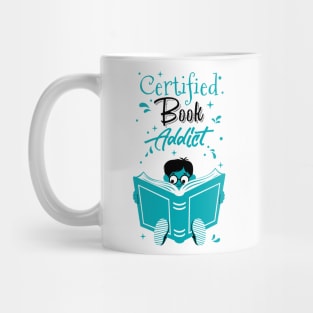 Book Addict Boy White Mug